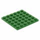 LEGO lapos elem 6x6, zöld (3958)